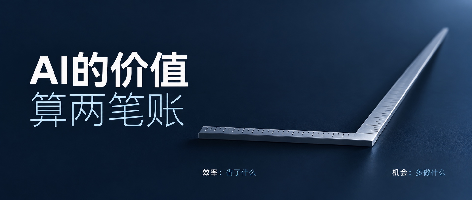 AI的两笔账